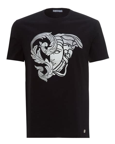 versace collection t shirt chest logo|Versace collection t shirt medusa.